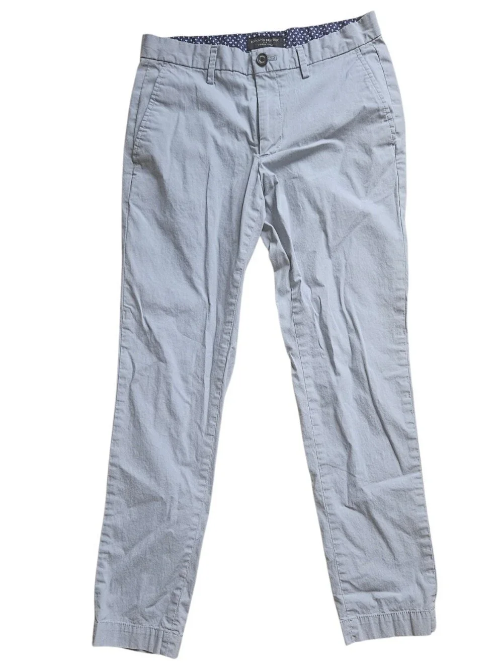 Banana Republic Mason Chino Pants | Light Gray Blue, Size 28x30